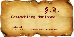 Gottschling Marianna névjegykártya